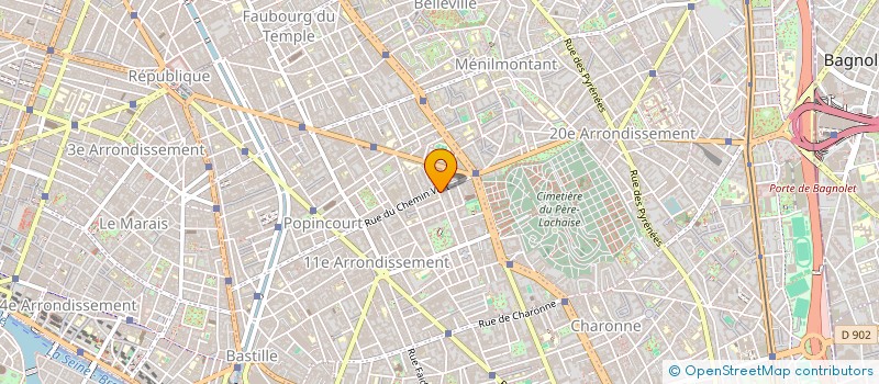 localisation de l'entreprise UNION DEPAR.PARIS FEDER.MALADES HANDICAP  PARIS