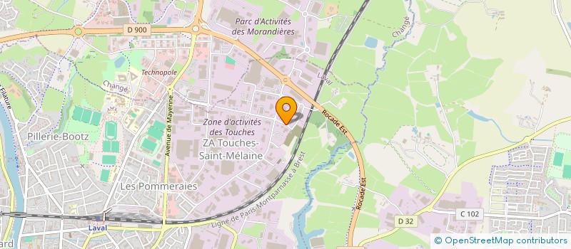localisation de l'entreprise UNION DEPART ASS PARENTS ENFANTS INADAPT à LAVAL