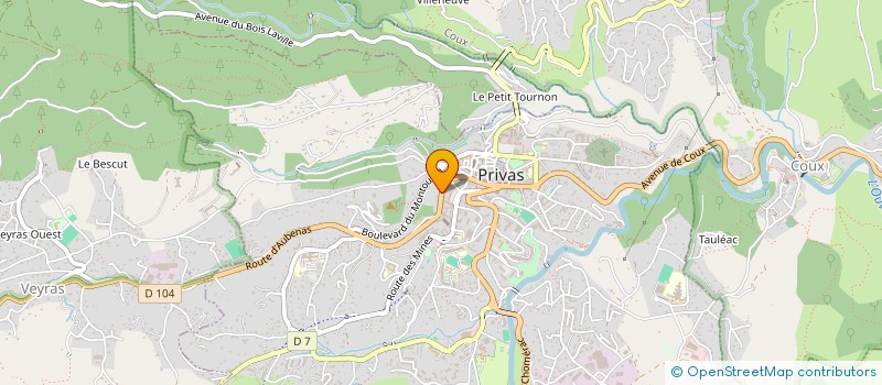 localisation de l'entreprise UNION DEPART ASSO FAMILIALE ARDECHE à PRIVAS
