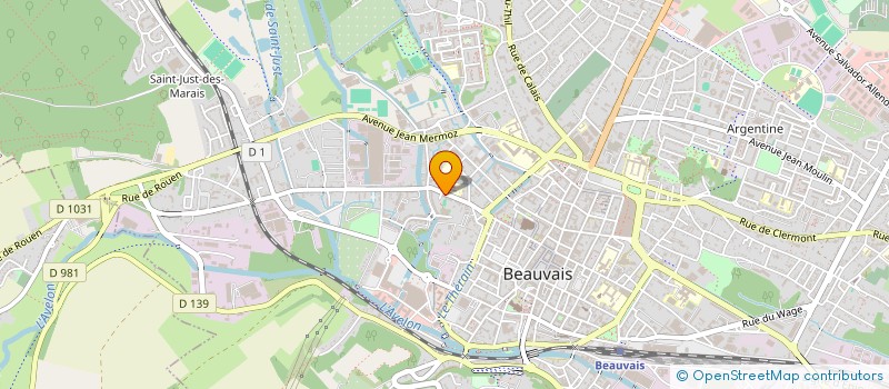 localisation de l'entreprise UNION DEPART ASSOC FAMILIALES  BEAUVAIS