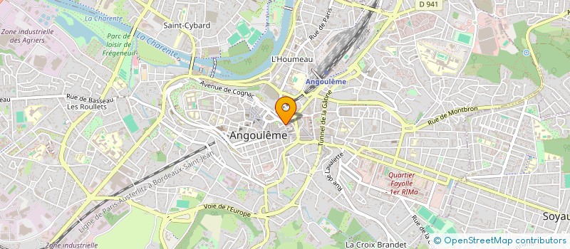 localisation de l'entreprise UNION DEPART ATELIERS LOCAUX COMMUNI SOC à ANGOULEME