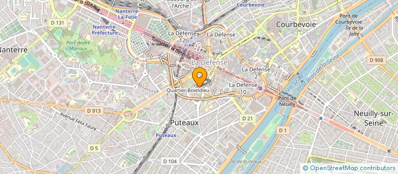 localisation de l'entreprise UNION DEPART CFTC U D 92 à PUTEAUX