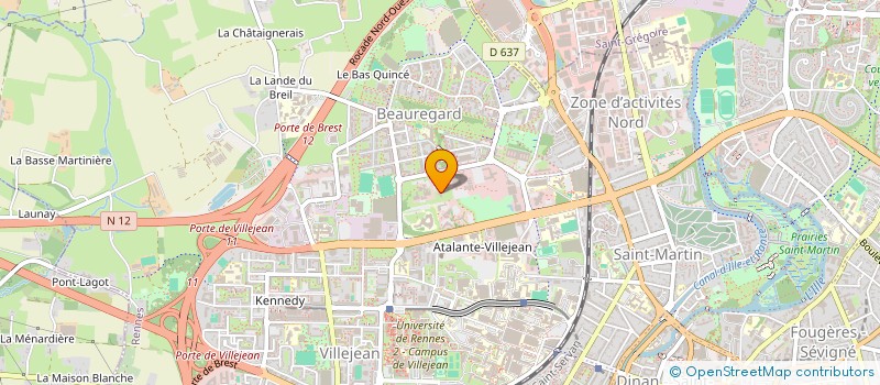 localisation de l'entreprise UNION DEPART D ASSOCIATIONS SYNDICALES à RENNES