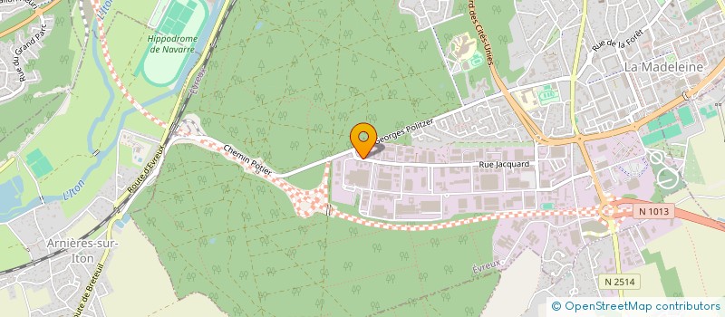 localisation de l'entreprise UNION DEPART DES ASSOCIATIONS FAMILIALES à EVREUX