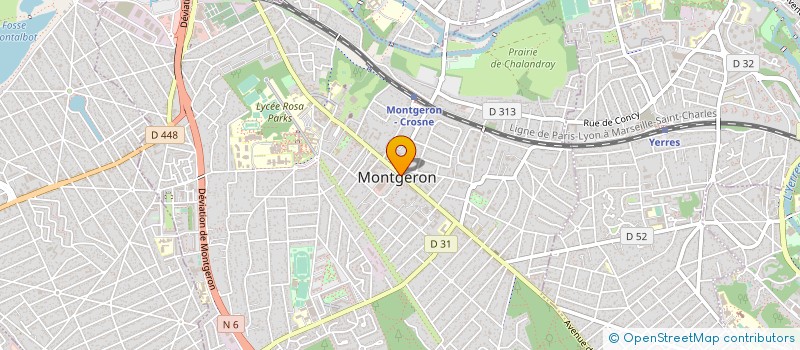 localisation de l'entreprise UNION DEPART ELU SOC REPU ESSO  MONTGERON