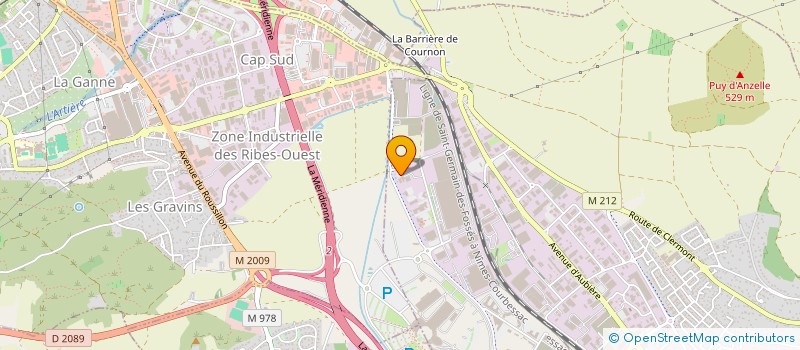 localisation de l'entreprise UNION DEPART FNTR PUY DE DOME  COURNON-D'AUVERGNE