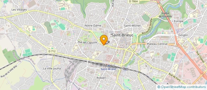 localisation de l'entreprise UNION DEPART FORCE OUVRIERE à SAINT-BRIEUC