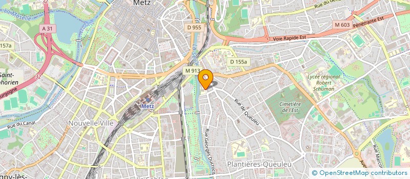 localisation de l'entreprise UNION DEPART FOYERS JEUNES TRAVAILLEURS à METZ