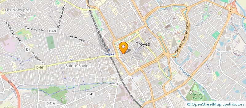 localisation de l'entreprise UNION DEPART INTREPROF RETRAITES CFDT  TROYES