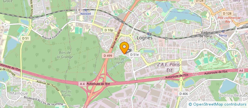 localisation de l'entreprise UNION DEPART MJC 77 à LOGNES