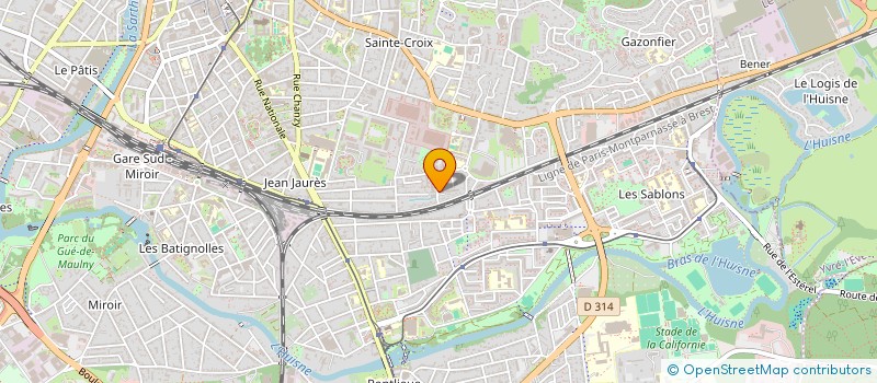 localisation de l'entreprise UNION DEPART OFFI TOURIS SYNDI INIT SART  LE MANS