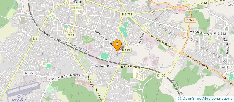 localisation de l'entreprise UNION DEPART ORGAN GESTION ENSEIGN CATHO à DAX