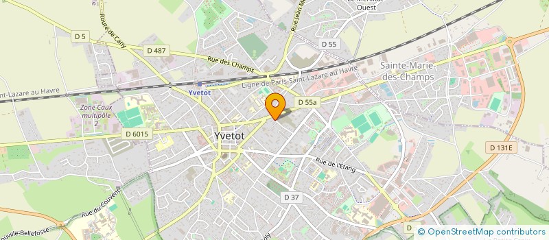 localisation de l'entreprise UNION DEPART SAPEURS POMPIERS à YVETOT