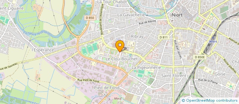 localisation de l'entreprise UNION DEPART TOURISME TRAVAIL  NIORT