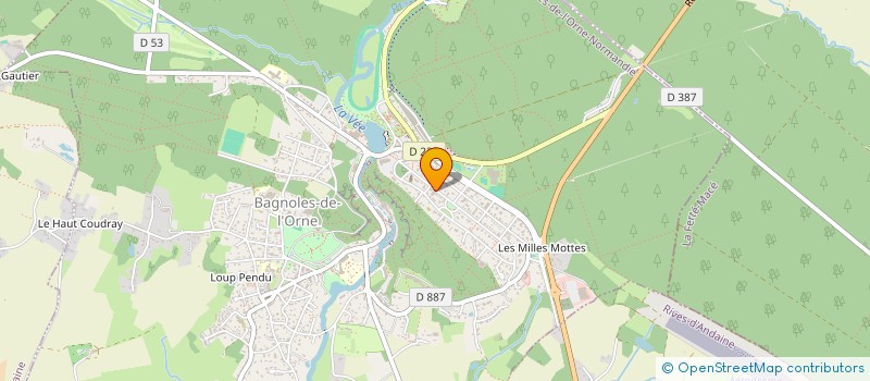 localisation de l'entreprise UNION DEPARTEM SAPEURS POMPIERS ORNE à BAGNOLES-DE-L'ORNE-NORMANDIE