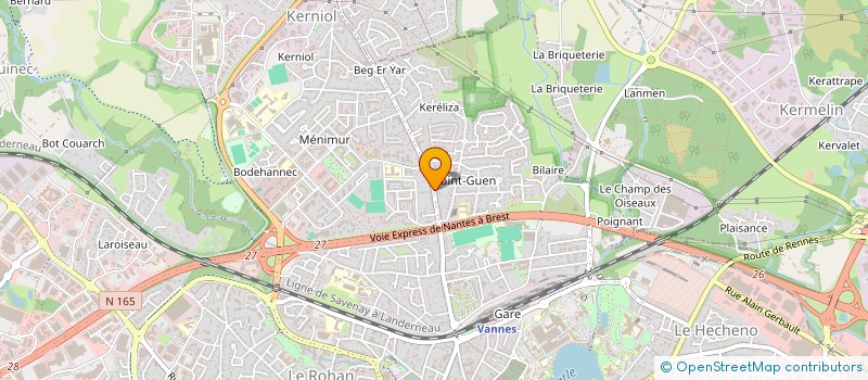 localisation de l'entreprise UNION DEPARTEM VICTIM GUERRE ANCIE COMBA à VANNES