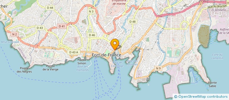 localisation de l'entreprise UNION DEPARTEMENT DES SAPEURS-POMPIERS à FORT-DE-FRANCE