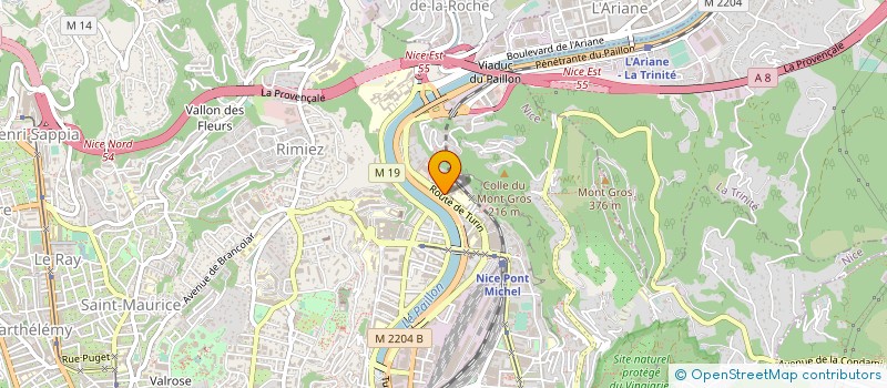 localisation de l'entreprise UNION DEPARTEMENT PREMIERS SECOURS A.M à NICE