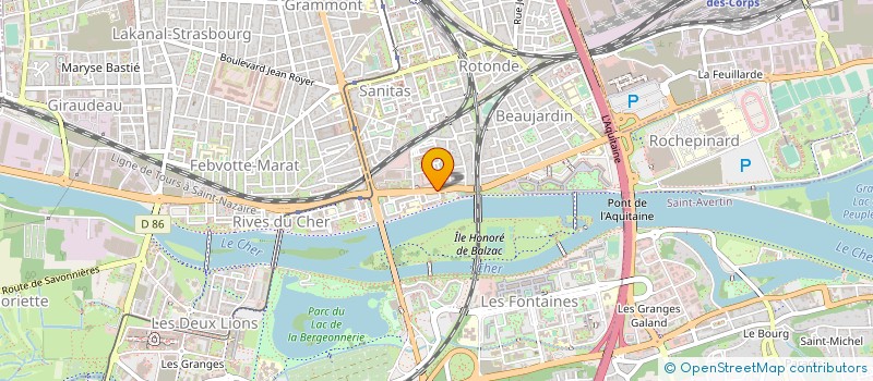 localisation de l'entreprise UNION DEPARTEMENT SAPEURS POMPIERS 37 à TOURS