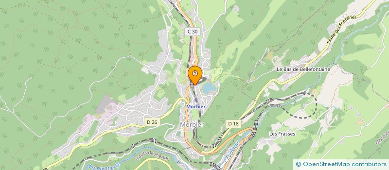 localisation de l'entreprise UNION DEPARTEMENT SAPEURS POMPIERS JURA  MONTMOROT