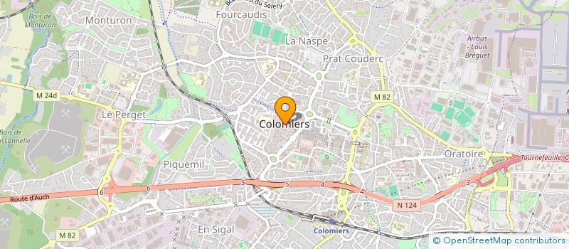 localisation de l'entreprise UNION DEPARTEMENT SPORTIVE LEO LAGRANGE à COLOMIERS