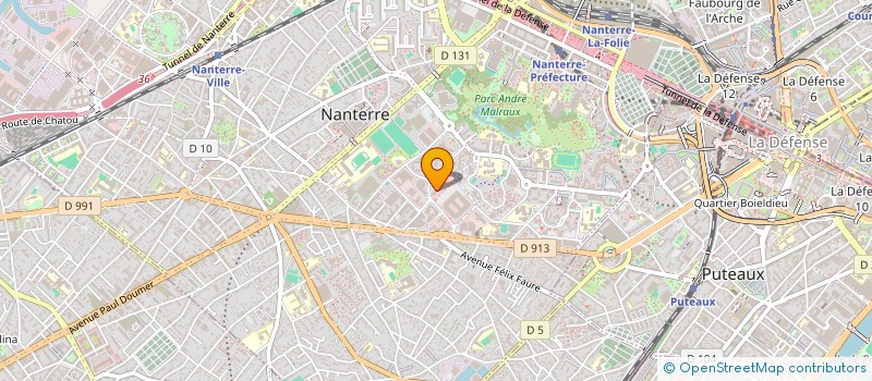 localisation de l'entreprise UNION DEPARTEMENTAL CGT HTS SEINE à NANTERRE