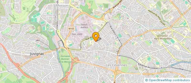 localisation de l'entreprise UNION DEPARTEMENTAL DES OGEC à MONTPELLIER