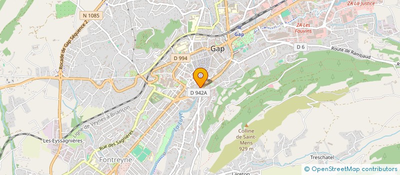 localisation de l'entreprise UNION DEPARTEMENTALE ASS FAMIL  GAP