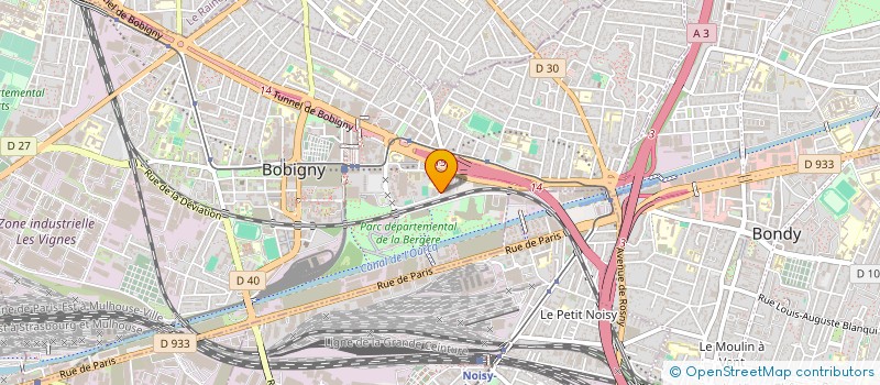 localisation de l'entreprise UNION DEPARTEMENTALE ASSOCIAT FAM ST DEN à BOBIGNY