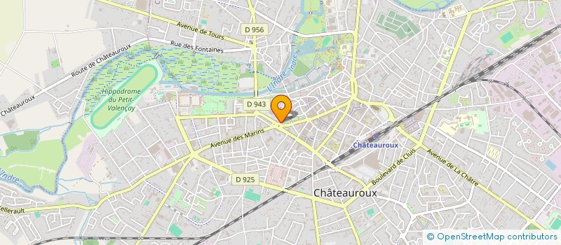 localisation de l'entreprise UNION DEPARTEMENTALE C F D T à CHATEAUROUX