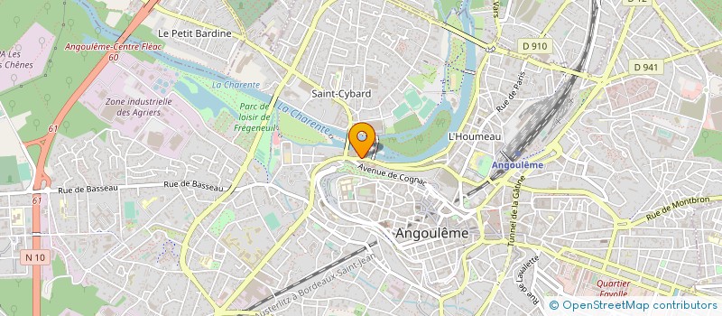 localisation de l'entreprise UNION DEPARTEMENTALE C.G.C à ANGOULEME