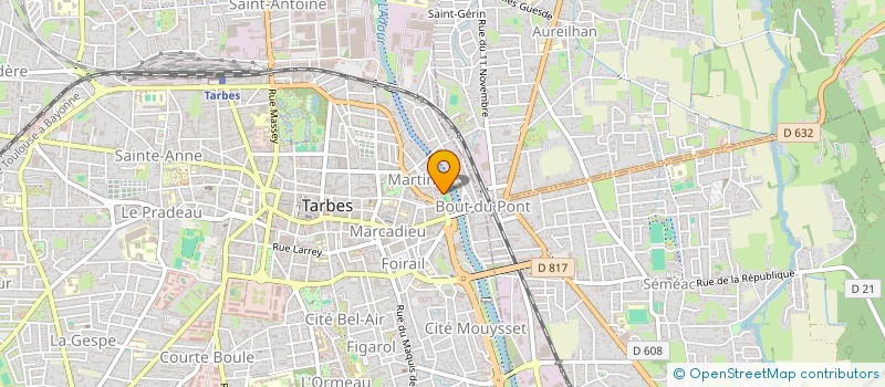 localisation de l'entreprise UNION DEPARTEMENTALE CFDT à TARBES