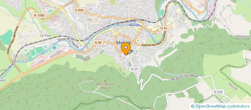 localisation de l'entreprise UNION DEPARTEMENTALE CFDT  MENDE