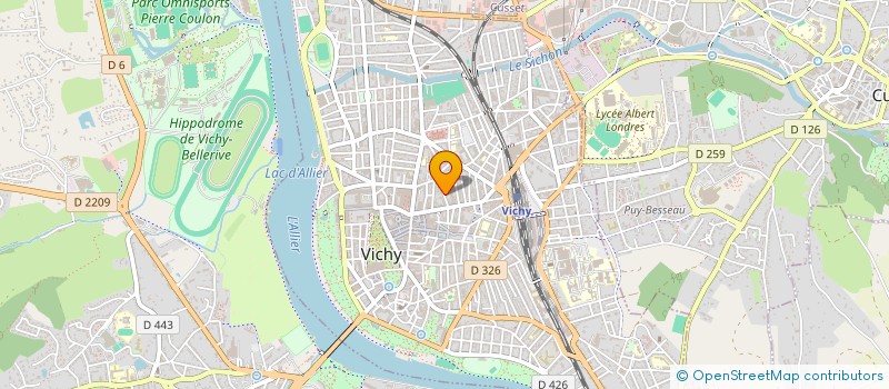 localisation de l'entreprise UNION DEPARTEMENTALE CFTC DE L'ALLIER à VICHY