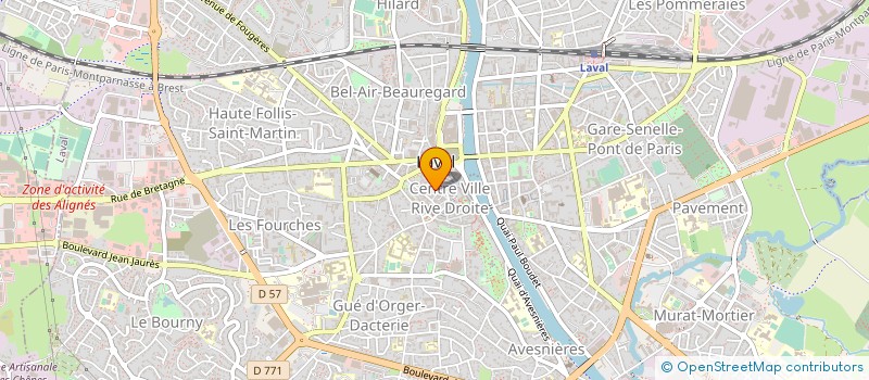 localisation de l'entreprise UNION DEPARTEMENTALE CGT à LAVAL