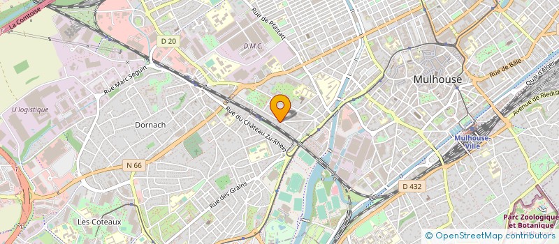 localisation de l'entreprise UNION DEPARTEMENTALE CGT FO  MULHOUSE