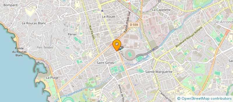 localisation de l'entreprise UNION DEPARTEMENTALE COIFFURE 13 à MARSEILLE