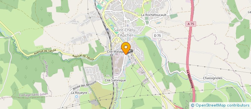 localisation de l'entreprise UNION DEPARTEMENTALE CONSOMMATION LOGEMENT ET CADRE DE VIE à ST CHELY D APCHER