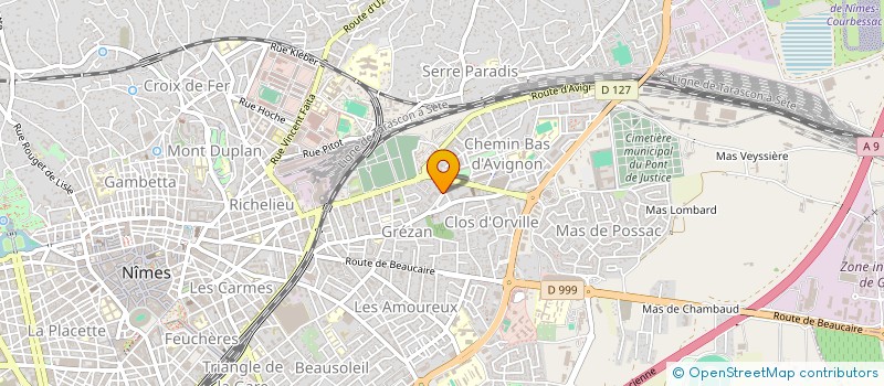 localisation de l'entreprise UNION DEPARTEMENTALE CSF GARD  NIMES