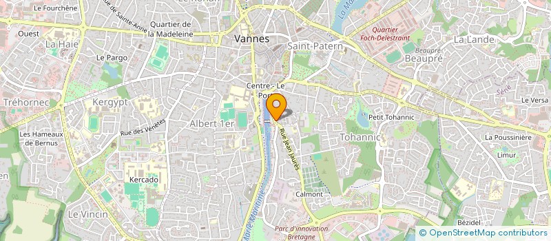 localisation de l'entreprise UNION DEPARTEMENTALE DE L'AIDE DES SOINS ET DES SERVICES AUX DOMICILES DU MORBIHAN à VANNES