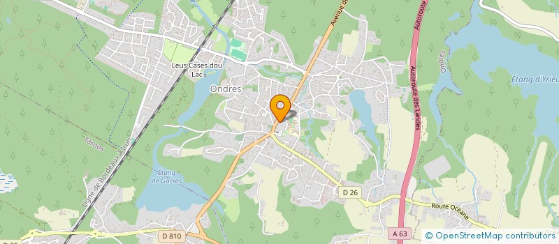 localisation de l'entreprise UNION DEPARTEMENTALE DE LA CONFEDERATION SYNDICALE DES FAMILLES DES LANDES  ONDRES