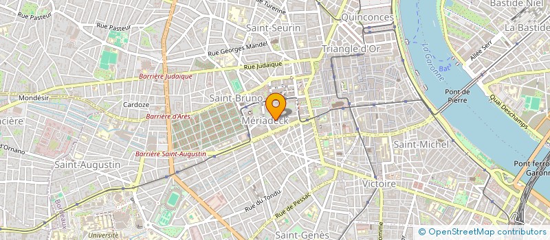localisation de l'entreprise UNION DEPARTEMENTALE DE LA CONSOMMATION, DU LOGEMENT ET DU CADRE DE VIE DE LA GIRONDE à BORDEAUX