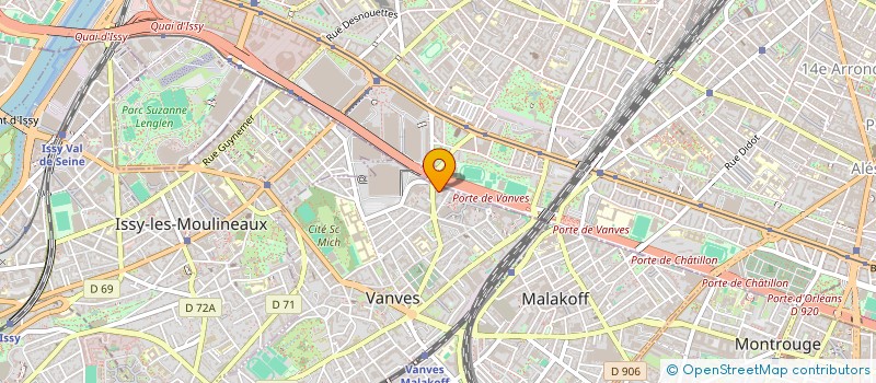 localisation de l'entreprise UNION DEPARTEMENTALE DE LA CONSOMMATION DU LOGEMENT ET DU CADRE DE VIE DES HAUTS DE SEINE à VANVES
