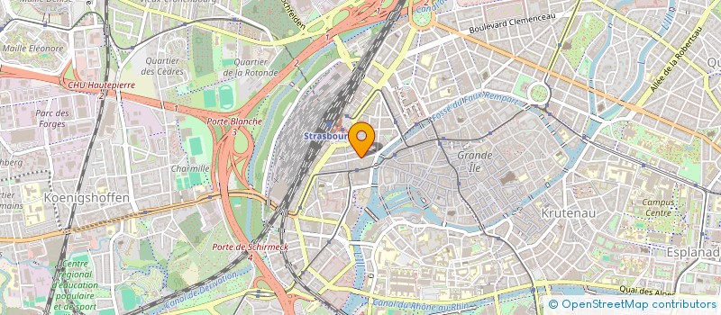 localisation de l'entreprise UNION DEPARTEMENTALE DE LA CONSOMMATION, DU LOGEMENT ET DU CADRE DE VIE DU BAS-RHIN à STRASBOURG