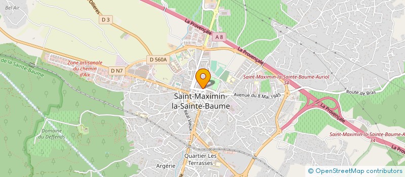 localisation de l'entreprise UNION DEPARTEMENTALE DE LA FNESR à ST MAXIMIN LA STE BAUME