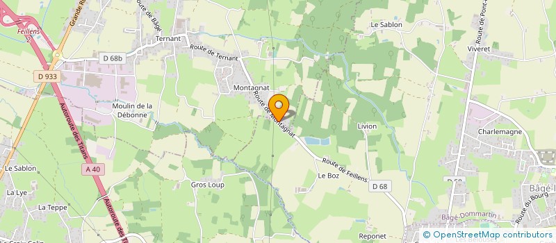 localisation de l'entreprise UNION DEPARTEMENTALE DE SAONE ET LOIRE à FEILLENS