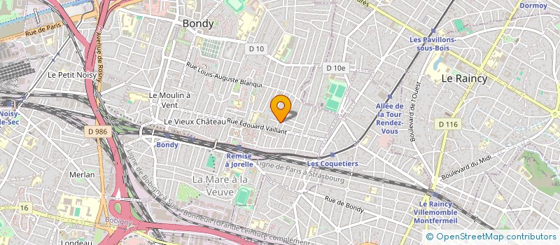 localisation de l'entreprise UNION DEPARTEMENTALE DE SEINE SAINT DENIS  BONDY