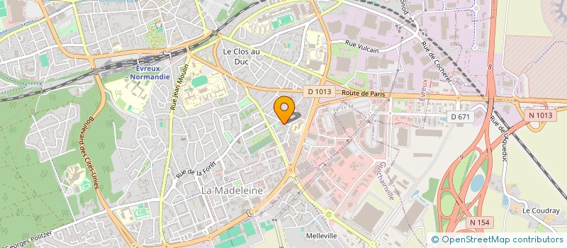 localisation de l'entreprise UNION DEPARTEMENTALE DES ANCIENS COMBATTANTS FRANCAIS MUSULMANS RAPATRIES DE L EURE  EVREUX