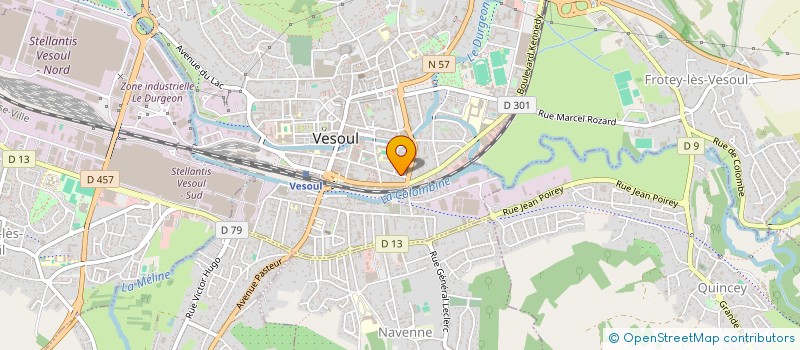 localisation de l'entreprise UNION DEPARTEMENTALE DES ASSOC FAMILIALE à VESOUL