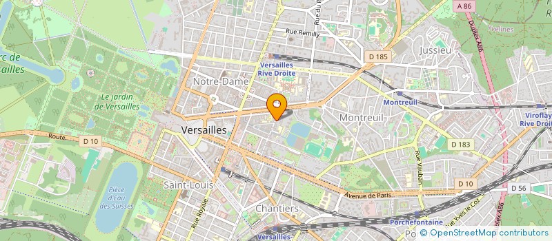 localisation de l'entreprise UNION DEPARTEMENTALE DES ASSOCIATIONS D'ANCIENS COMBATTANTS ET DE VICTIME DE GUERRE à VERSAILLES